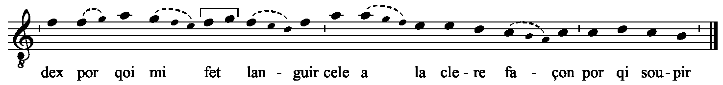 Refrain musical notation